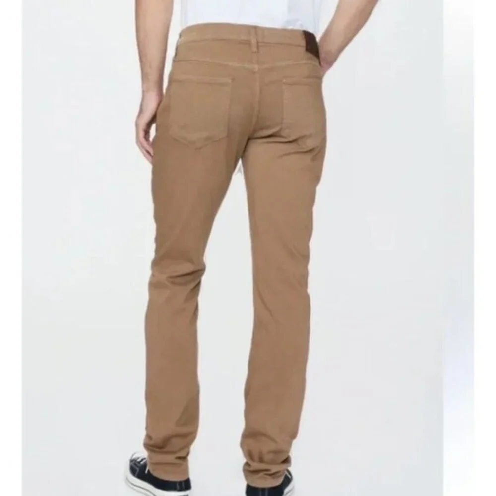 Paige Federal Pants Mens Brown Tan Stretch Straight 28 x 29 - Picture 1 of 6